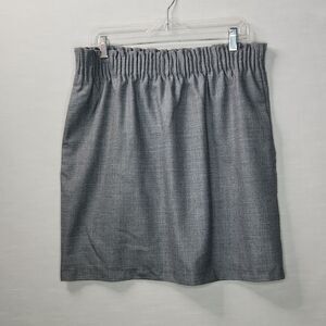 New J. Crew Gray Mini Skirt for Stylish Occasions Size 14